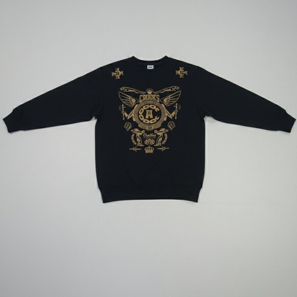 Crooks and Castles "Royal Flight" Crewneck Pullover - Picture 1 of 5